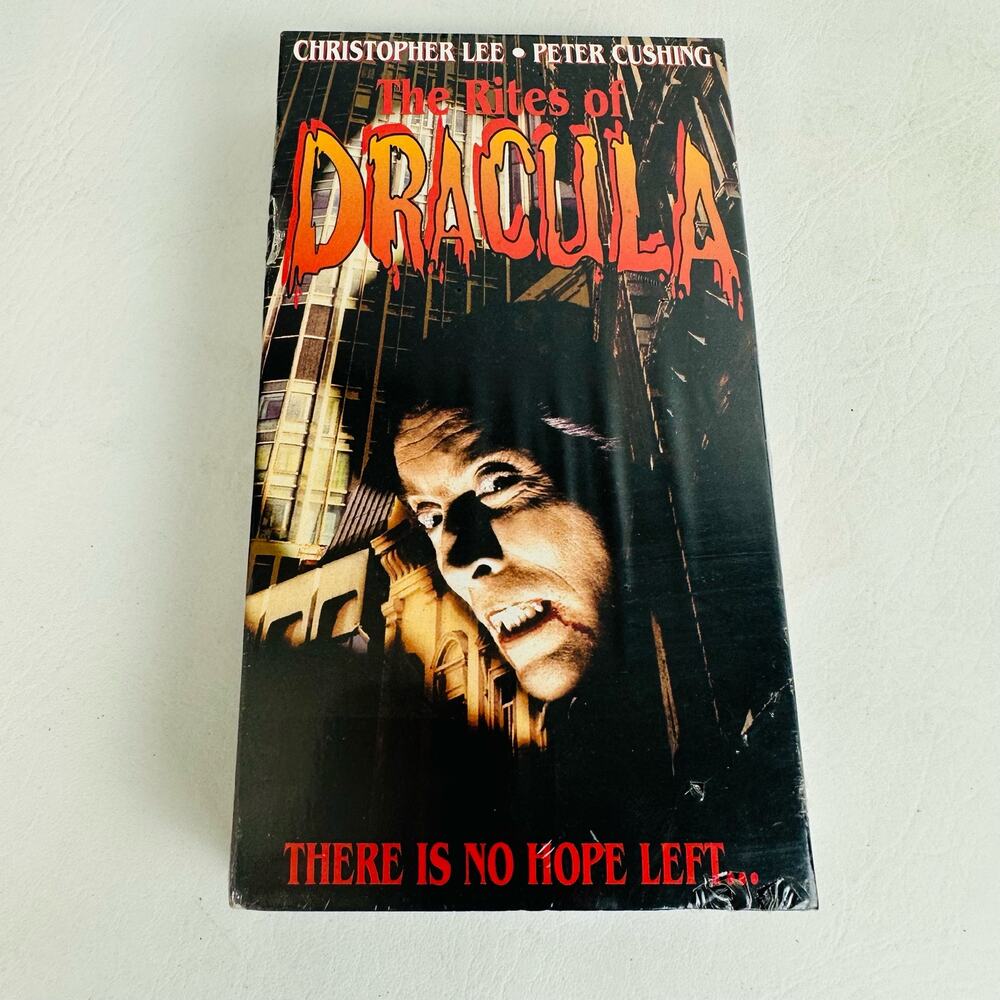 Gemstone Entertainment The‎ Rites of Dracula VHS Movie Horror Scary New